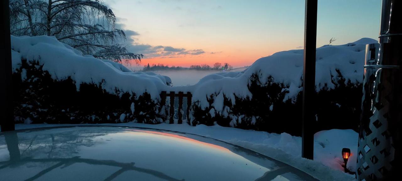 Au Chalet Bain Nordique neuf indépendant calme assuré Haselbourg Esterno foto