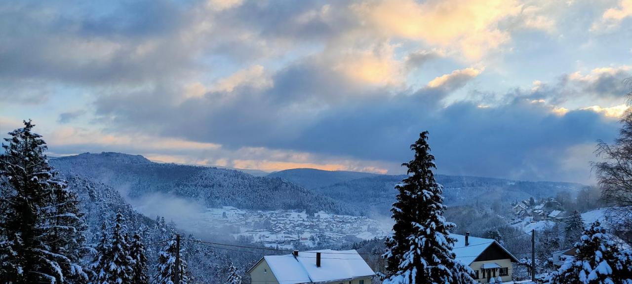 Au Chalet Bain Nordique neuf indépendant calme assuré Haselbourg Esterno foto